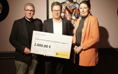 Salzufler Organisation spendet 2.000 EUR an Förderverein Krebsberatungsstelle in Lippe e.V.