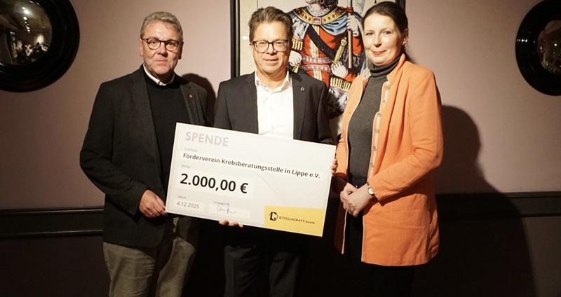 Salzufler Organisation spendet 2.000 EUR an Förderverein Krebsberatungsstelle in Lippe e.V.