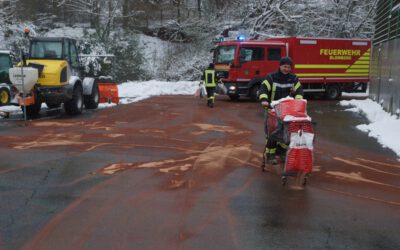 Ölspur am Marktkauf und Trinkgut