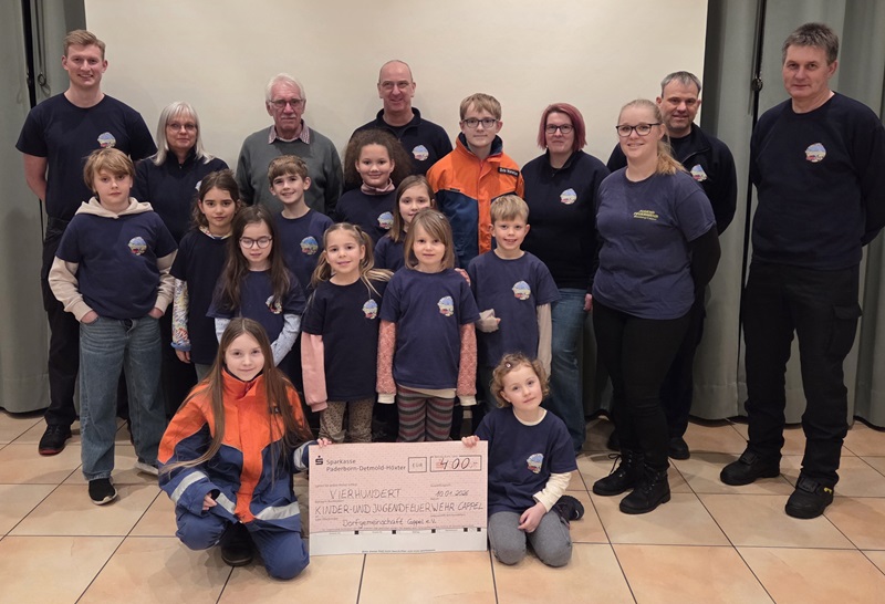 Scheckübergabe der Dorfgemeinschaft Cappel e.V..