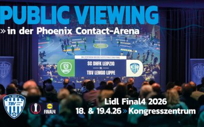 Lidl Final4 2026: TBV lädt zum Public Viewing in die Phoenix Contact-Arena