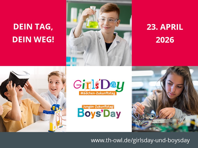 Berufsorientierung ohne Rollenklischees: Girls’Day und Boys’Day an der TH OWL