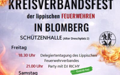 Kreisverbandsfest der lippischen Feuerwehren in Blomberg