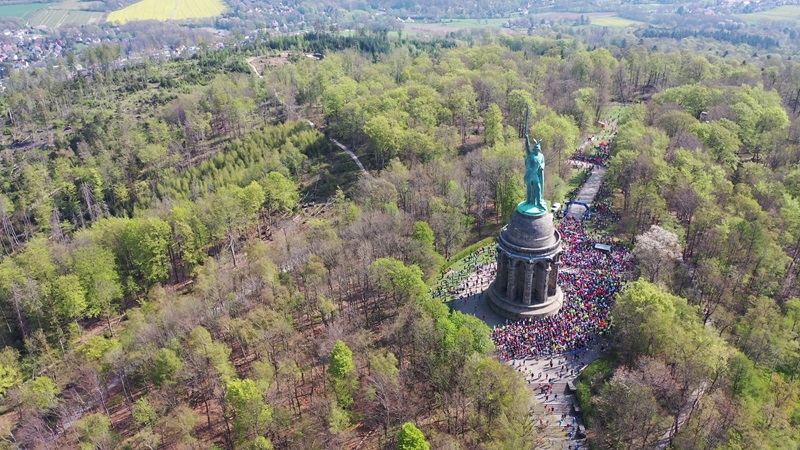 Geänderte Öffnungszeiten am Hermannsdenkmal zum Hermannslauf