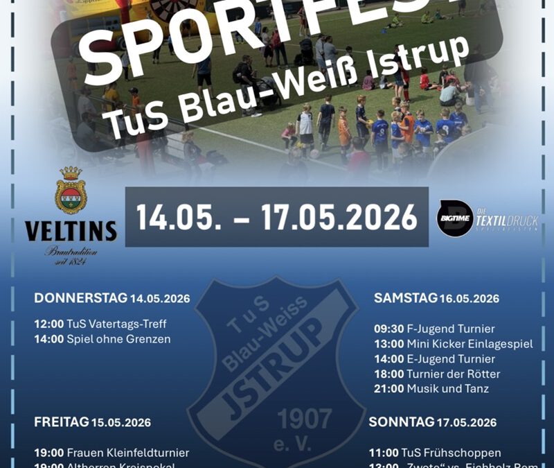 TuS Blau-Weiß Istrup lädt zum großen Sportfest ein