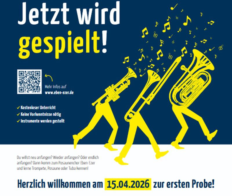 Der Posaunenchor Eben-Ezer spielt groß auf