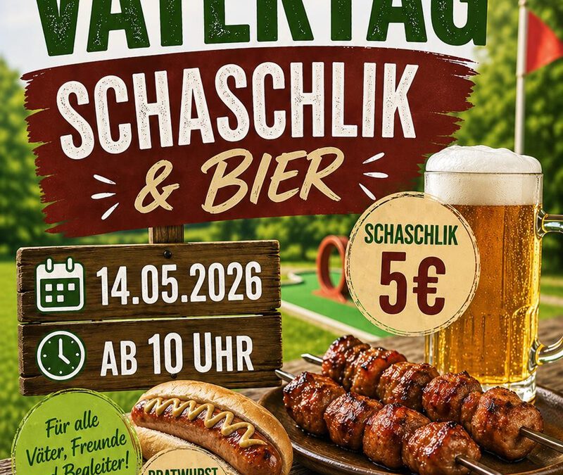 Vatertag auf dem Minigolf