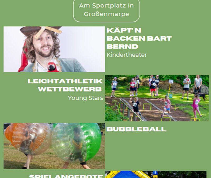TV Großenmarpe-Erdbruch lädt zum großen Sportfestwochenende ein
