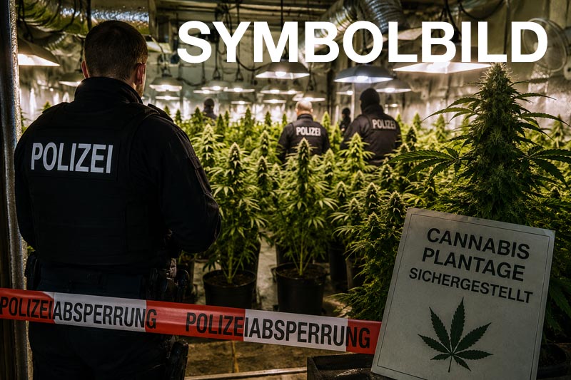 Cannabis-Plantage in Blomberg aufgeflogen