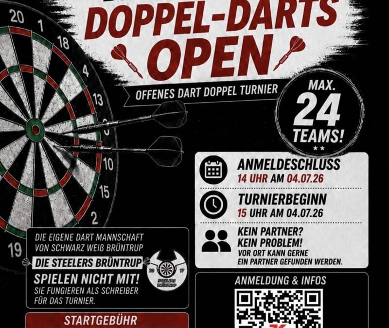 Erstes Brüntruper Darts Open im Rahmen des 95-jährigen Sportfestes