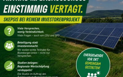Für eine kommunale Beteiligung beim Höntruper Photovoltaik Park