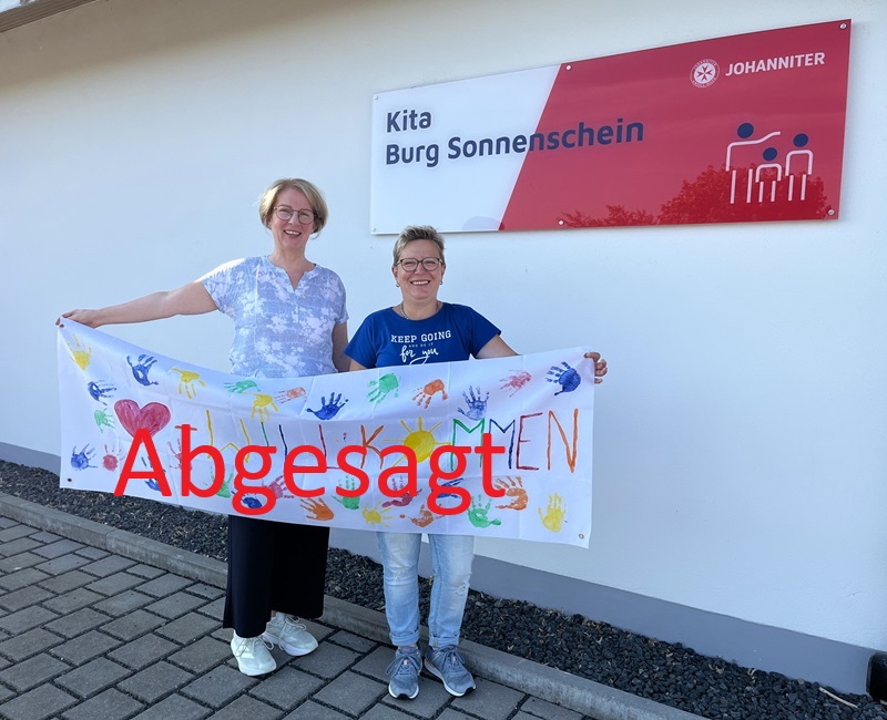 Jubiläumsfest der Johanniter‑Kita „Burg Sonnenschein“ wegen extremer Hitze abgesagt