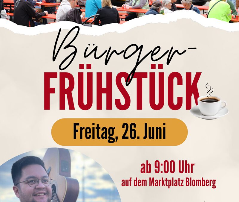 Bürgerfrühstück auf dem Blomberger Marktplatz