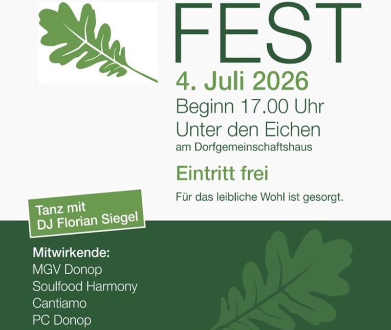 Traditionelles Eichenfest in Donop