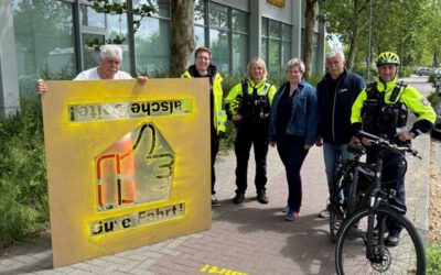 Hinweise zur richtigen Fahrtrichtung: Aktion zur Förderung der Radverkehrssicherheit