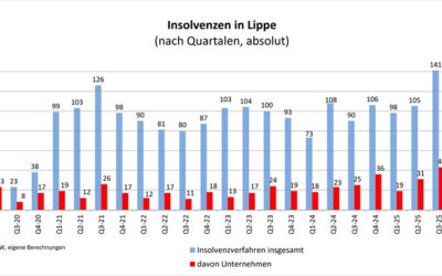IHK Lippe zu Unternehmensinsolvenzen