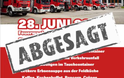Tag der Feuerwehr abgesagt