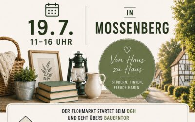 Dorfflohmarkt in Mossenberg lädt zum Stöbern, Entdecken und Verweilen ein