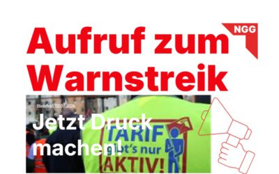 NGG ruft Beschäftigte zum Arbeitskampf auf