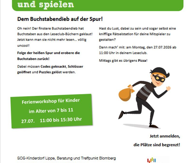 Ferienaktion bei Beratung und Treffpunkt Blomberg