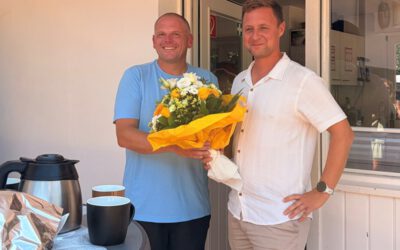 Jörg Mengedoht feiert Dienstjubiläum bei den Blomberger Versorgungsbetrieben