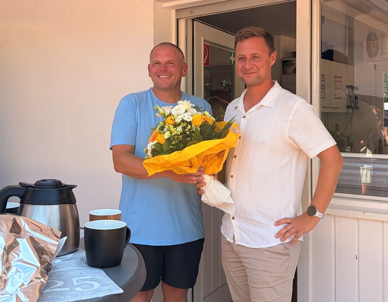 Jörg Mengedoht feiert Dienstjubiläum bei den Blomberger Versorgungsbetrieben
