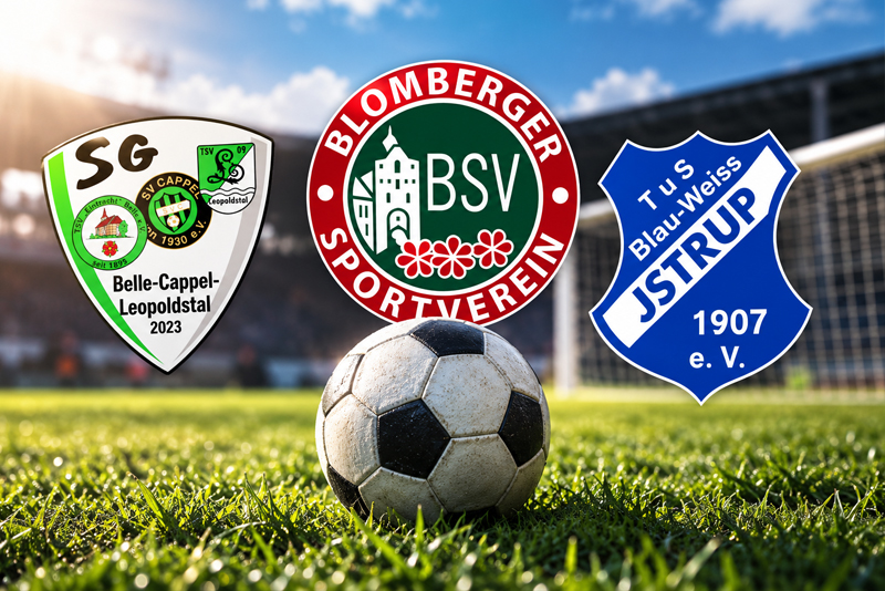 Heimspieltag in Blomberg: Lokalduell in der Kreisliga B und wichtige Aufgaben für die Bezirksliga-Spitze