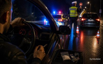 Augustdorf. Seat Leon überschlägt sich in Kurve – Fahrer unter Alkohol- und Drogeneinfluss.