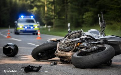 Oerlinghausen-Helpup. Schwerer Motorradunfall