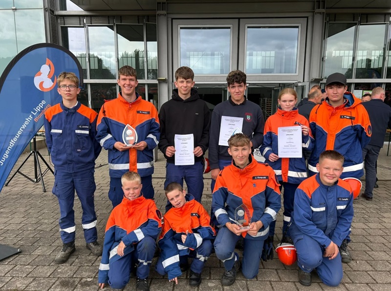 Dreifach-Sieg für die Jugendfeuerwehr Blomberg