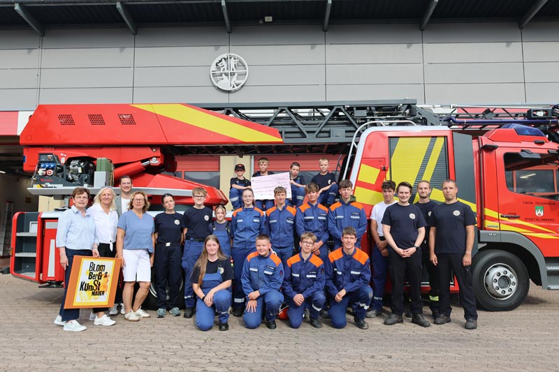 1.300 Euro für die Blomberger Jugendfeuerwehr