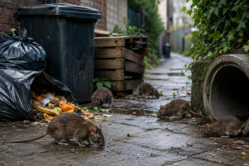 Ratten im Stadtgebiet: Stadt Blomberg gibt Hinweise zum richtigen Umgang