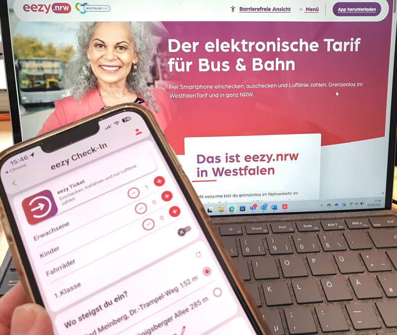 Mit eezy.nrw vom 1. – 6.9.2026 entspannt und günstig in die Bielefelder Altstad