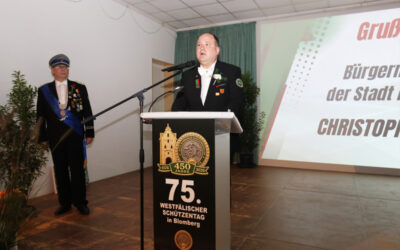 Rede des Bürgermeisters Christoph Dolle zum Festakt „450 Jahre Altes Blomberger Schützenbataillon“