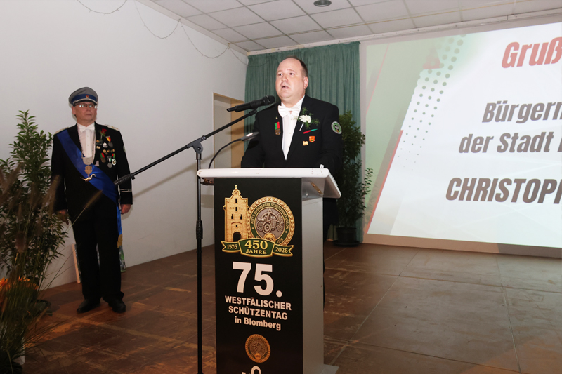 Rede des Bürgermeisters Christoph Dolle zum Festakt „450 Jahre Altes Blomberger Schützenbataillon“