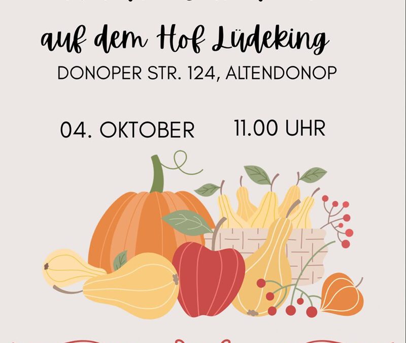 Hoferntedank-Gottesdienst auf dem Hof Lüdeking