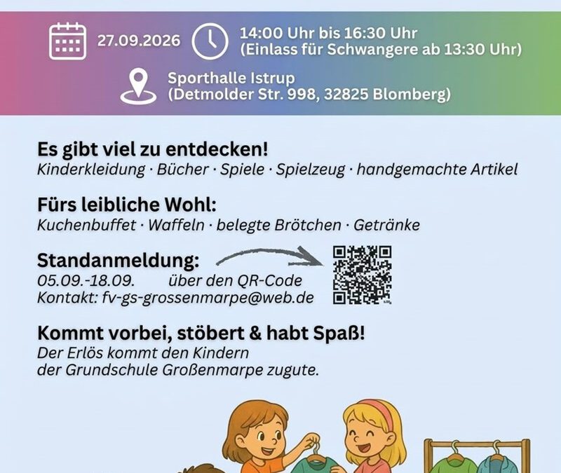 Flohmarkt in der Mehrzweckhalle Istrup