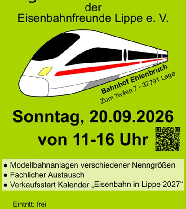 Eisenbahnfreunde Lippe laden zum Tag der offenen Tür ein
