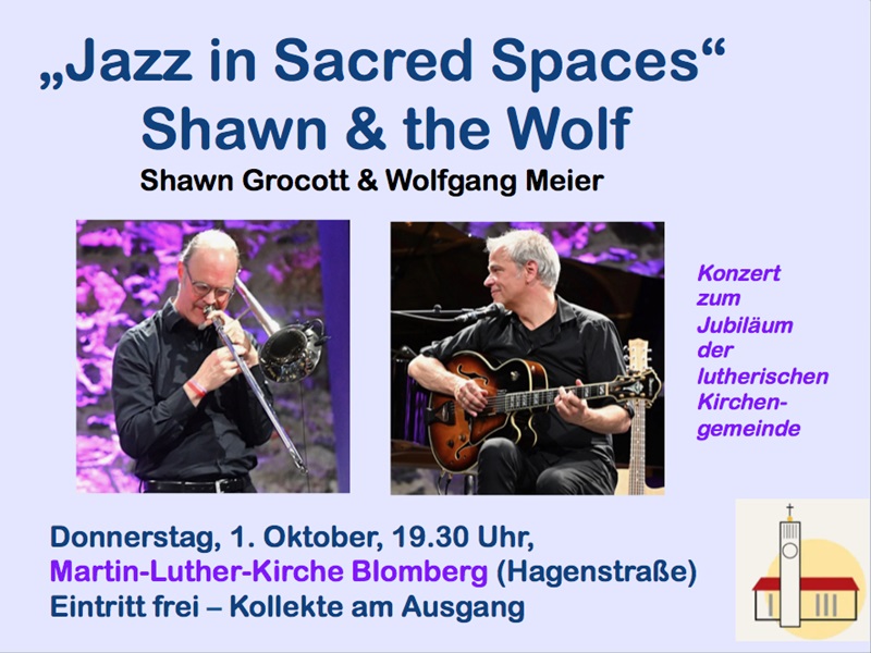 „Jazz in Sacred Spaces“ – Shawn & the Wolf in der Martin-Luther-Kirche