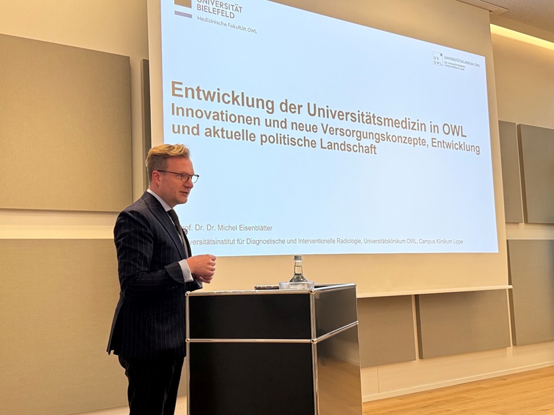 Stifterinnen und Stifter erhalten Einblicke in die Zukunft der Universitätsmedizin in Lippe